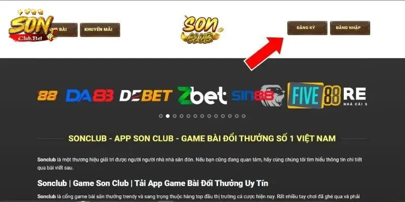 truy cập trang web chính thức